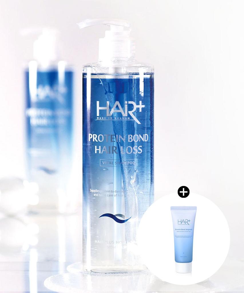 Damaged Hair Improvement Scalp Care Protein Bond Hair Loss Shampoo 500ml + Ampoule 35ml