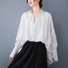 Длинные рукава больших размеров винтажные асимметричные рубашки и блузки для блузки повседневные свободные топы весна-осень женская рубашка