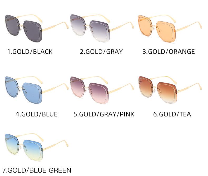 Солнцезащитные очки в квадратной оправе в европейском и американском стиле 2021 года с рифлеными линзами на рисовых гвоздях для женщин