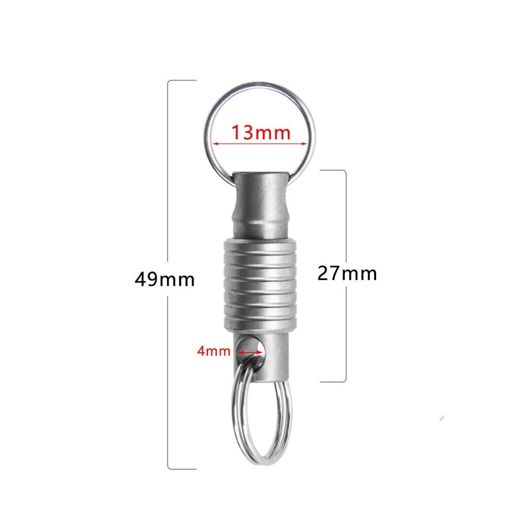360° Rotatable Titanium Alloy Keychain Portable Keyring New Car Key Ring Outdoor Small Tool