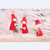 Stunning Three-piece Set Doll Gift For Classic Christmas Decorations