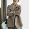 Coat for Women Cotton Autumn Winter Thickened Casual Oversize Double Layer Solid Color Windbreaker Jacket