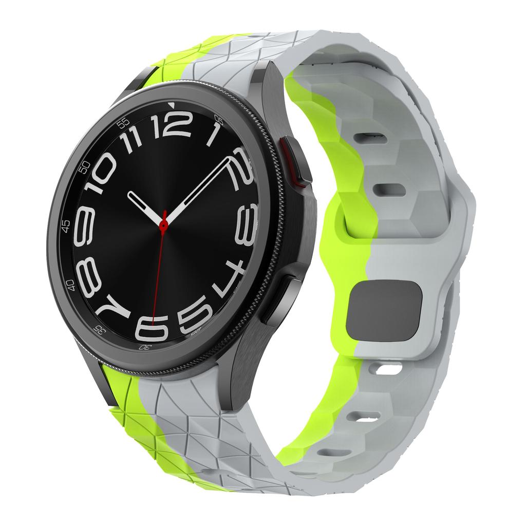 Мягкий силиконовый ремешок для Samsung Galaxy Watch 7/6/5/4 40мм 44мм Браслет с рисунком футбольного мяча Ремешок для Watch 6/4 Classic 47мм 46мм