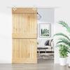 VidaXL Sliding Door and Hardware Kit 90x210 Cm Solid Pine, Interior Door, Interior Barn Door 3203182