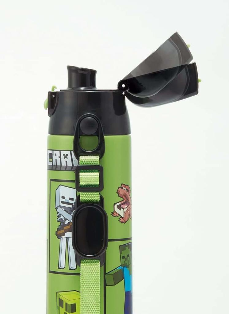 Skater 580ml Minecraft Stainless Steel Water Bottle, Direct Drinking, Sports Bottle, SDC6N-A