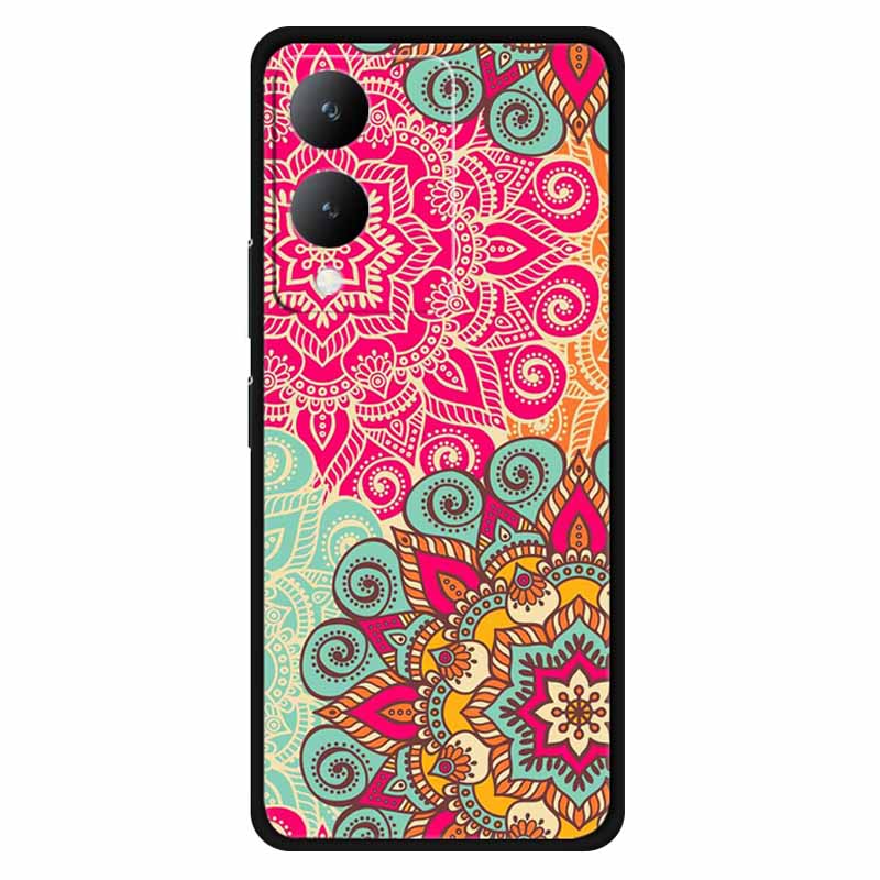 Fundas For Vivo Y17s 4G Case Silicone Wolf Lion Soft TPU Phone Covers for vivo Y17s 2023 Y 17s Bumper Coque for VivoY17s Black