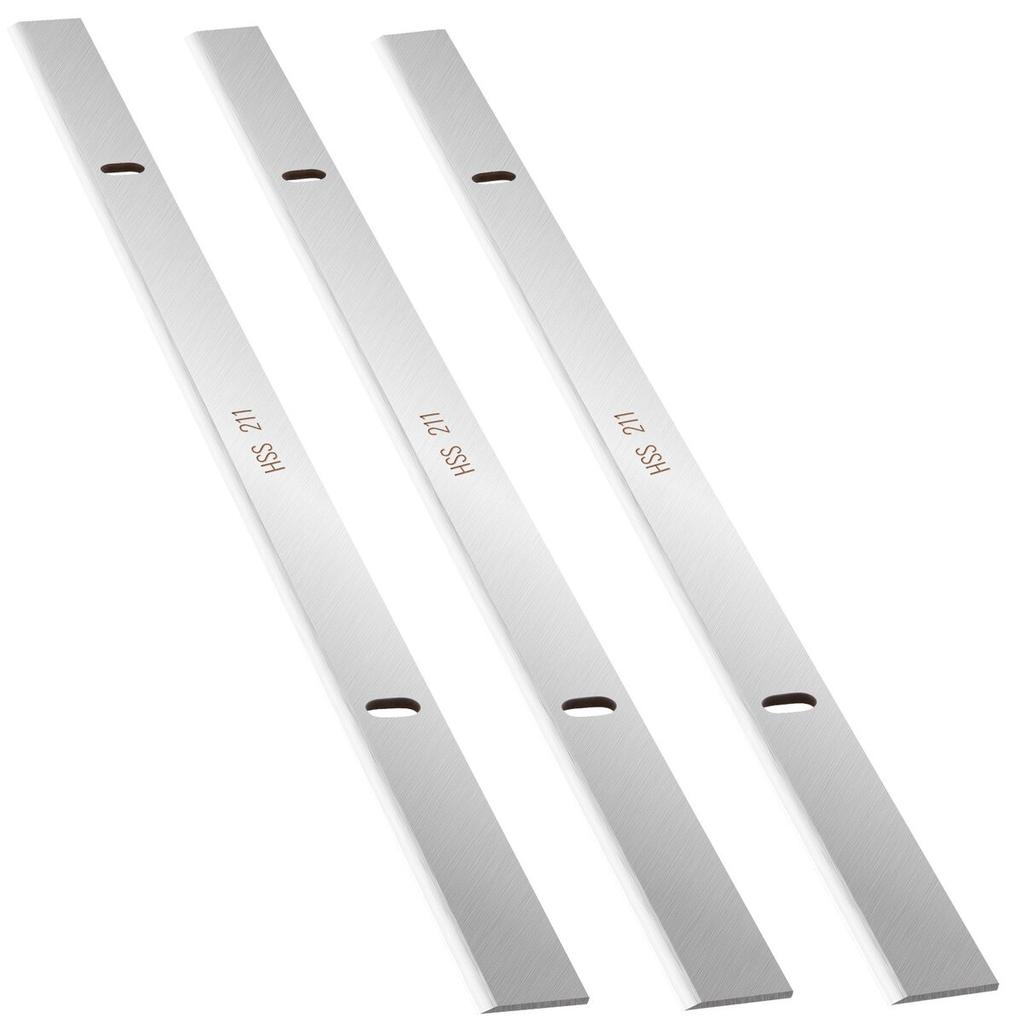 Planer Blades Knives, 13-inch Thickness Planer Knives, 2 mm Thickened High Speed Steel Replacement HRC55-60 Hardness, Convenient Mounting Holes for
