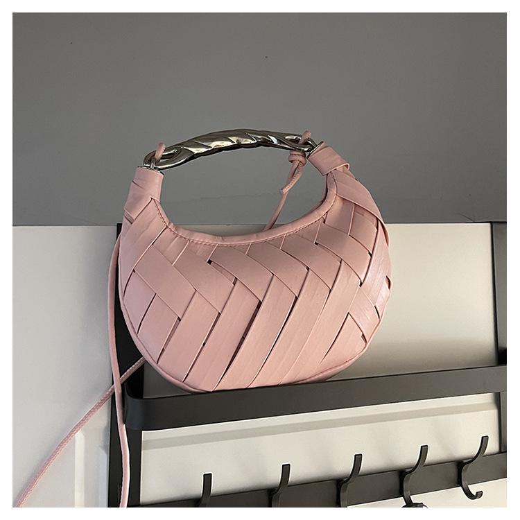 Плетеная сумка Bird's Nest женская сумка 2024 осень легкая роскошная модная универсальная портативная сумка-полумесяц на одно плечо сумка через плечо с пельменями
