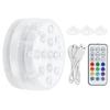 Magnetic Pool Light IP68 16 Colors RGB LED Underwater Lamp 21?Key Remote Control Suction Cups