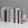 Минималистичный декор в виде искусственных книг для демонстрации в гостиной