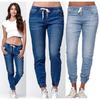Весенние женские модные повседневные леггинсы больших размеров, джинсы