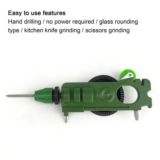 Мощный прецизионный ручной сверлильный станок по металлу, деревообработке, ручная кривошипная дрель для дома