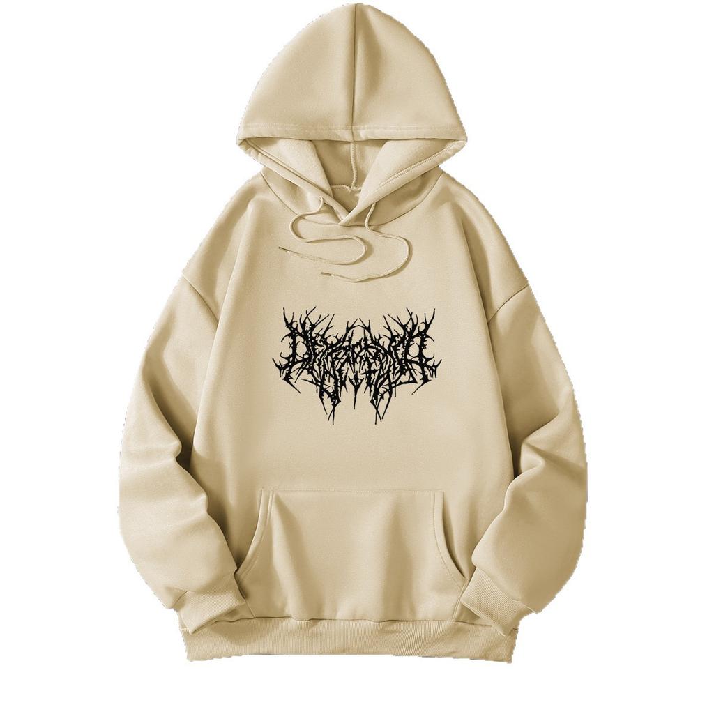 Mingxin Clothing Флисовый Свитшот с Капюшоном Женский Европейский и Американский Стиль Американский Осенне-Зимний Принт Свободный 2026 Студенческая Куртка