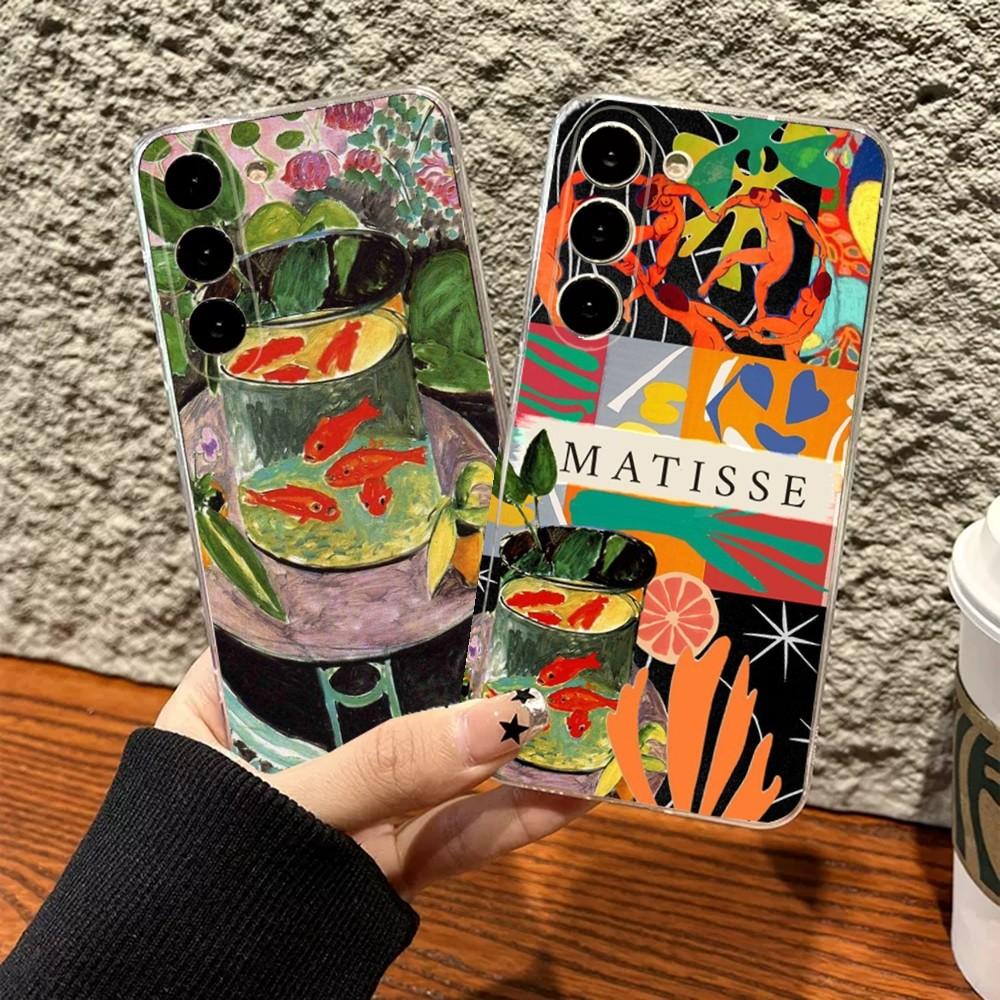 Henri Matisse Art Painting Phone Case Silicone Case For Samsung S30,S23,S21,S22,S20 Ultra,S20 FE lite,S10,S9,S8 PIus Cover Clear