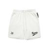 Solid Color Logo Drawstring Straight Shorts Men Bottoms White 536934-65