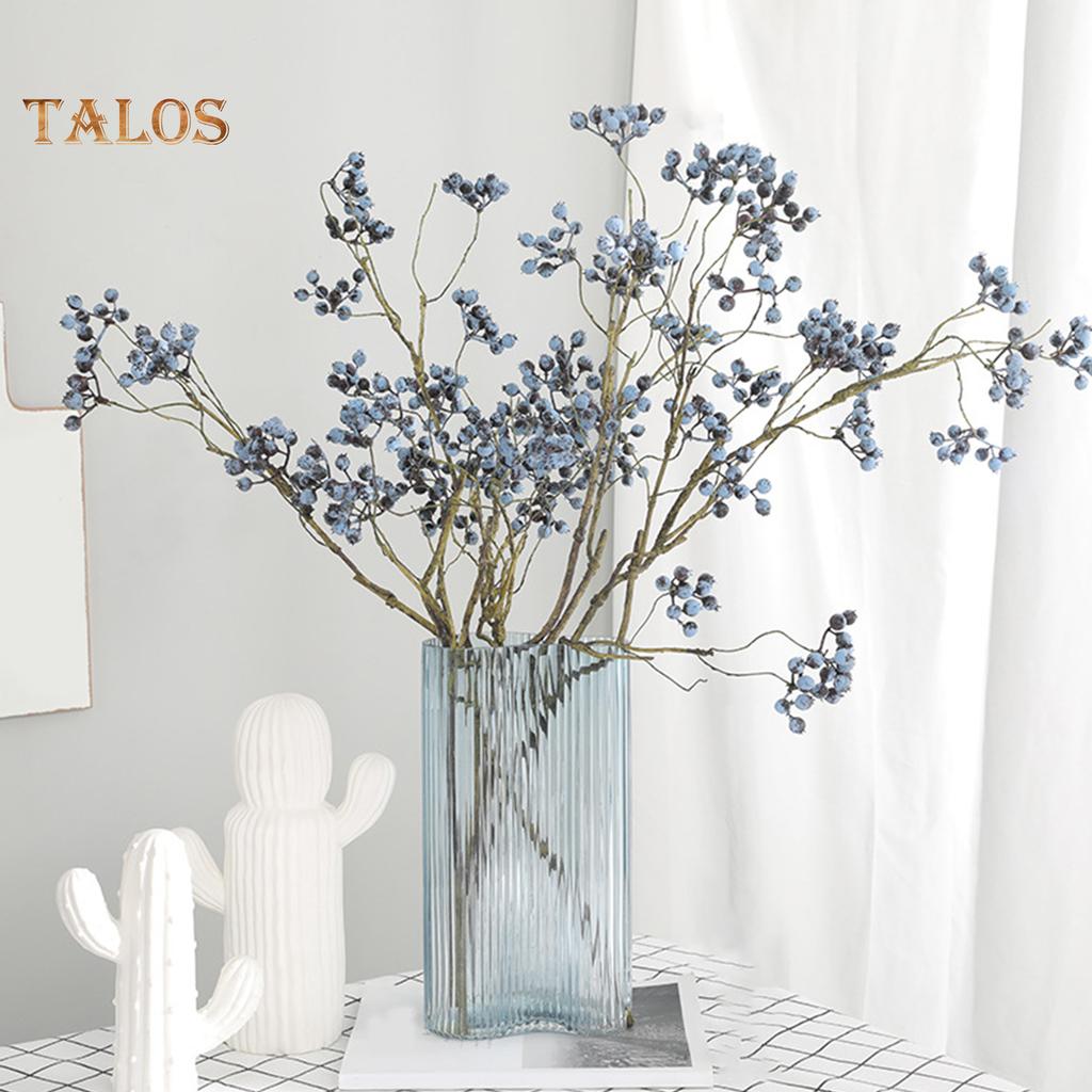 TK 1Pc American Cranberry Berries Small Fresh Artificial Fake Flower Wedding Decor