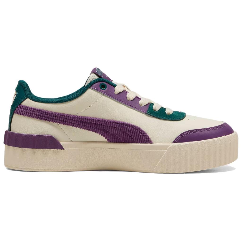 Puma Кеды Carina Lift Varsity Унисекс Миндальный Цвет Виноградный Фиолетовый Зеленый 401737-01