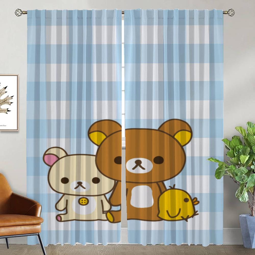 Rilakkumaes Кухонные шторы для гостиной Шторы для перегородки Хэллоуин Украшения для дома Шторы для интерьера 2 шт. Оттенки для детей