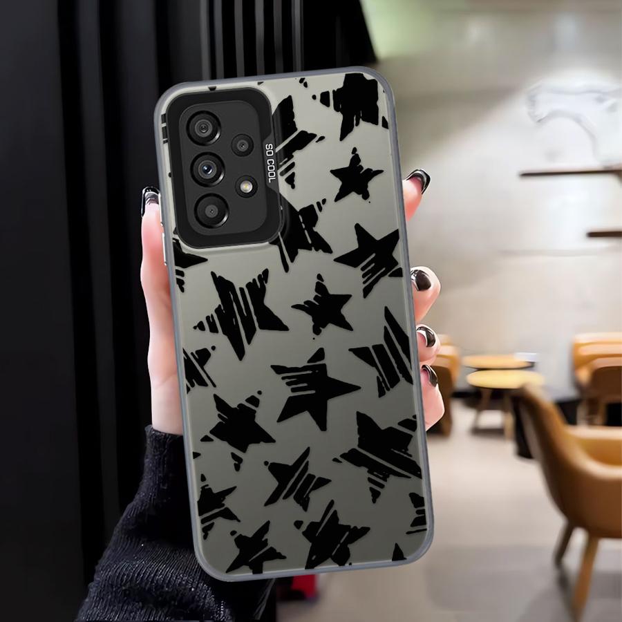 Чехол Soft Shell для Samsung Galaxy A26 A36 A55 A51 A56 A71 A35 A72 A73 A52 A53 A54 Пятиконечная звезда