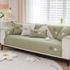 Four Seasons Universal Chenille Sofa Cushion Cartoon Embroidered Rabbit Sofa Cover Cloth Towel Non-Slip Sofa Cushion Cover