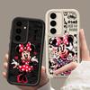 Чехол Minnie Mouse Disney Cartoon S26Ultra для Samsung Galaxy S26 S25 S24 S22 S23 Ultra S21 Plus S20 S25 FE Защитный Мягкий Чехол