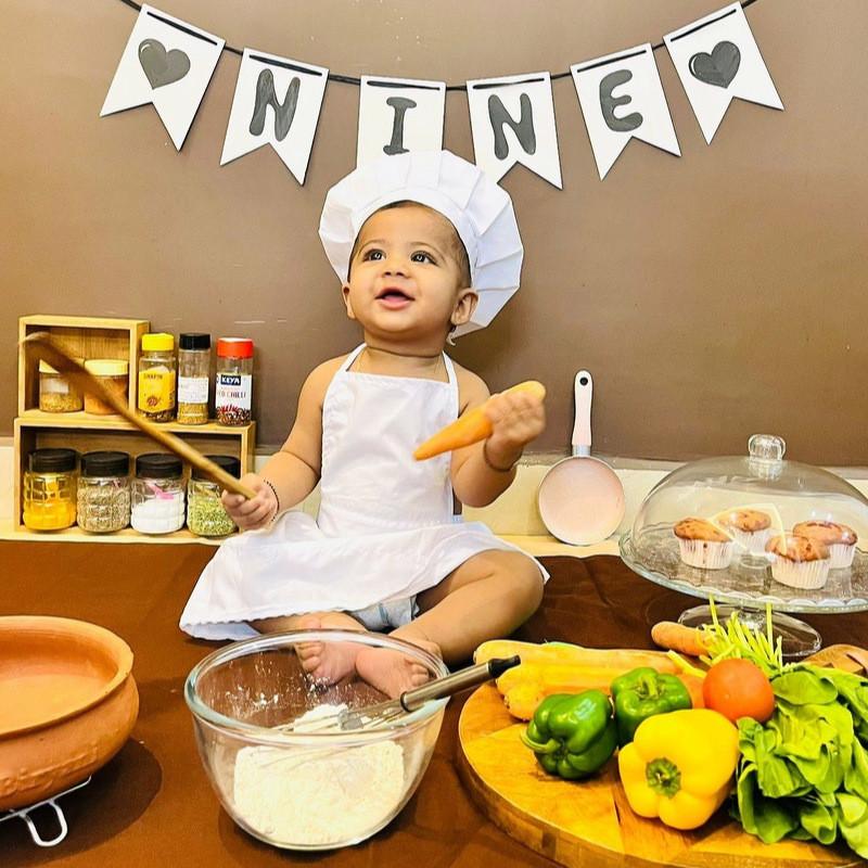 Костюм шеф-повара для ролевых игр Детские наборы фартуков для детей Реквизит для кулинарной фотосессии