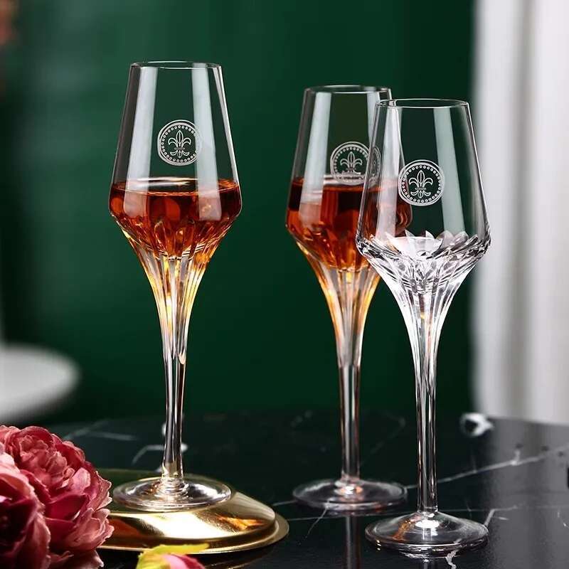 Father's Day Crystal Whisky Glasses French Designer Wine Gift Ideas Wine Tasting Cup Carved Whiskey Glass Goblet Cognac Snifter