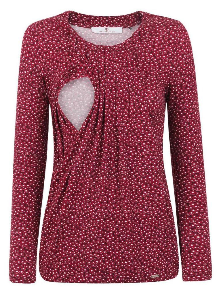Damska Bluzka Do Karmienia Bordowa Bellybutton Maternity