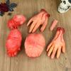 Halloween Horror Props Bloody Hand Haunted House Party Decoration Scary Fake Hand Finger Leg Foot Brain Heart Halloween Supplies