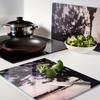 Glass Kitchen Chopping Boards with Tree and Lake Graphics 2x40x52 cm