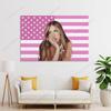 Tate McRae Pink American Flag Tapestry Wall Hanging Aesthetic Room Decor Hip Hop Tapestry Bedroom Home Garden Banner