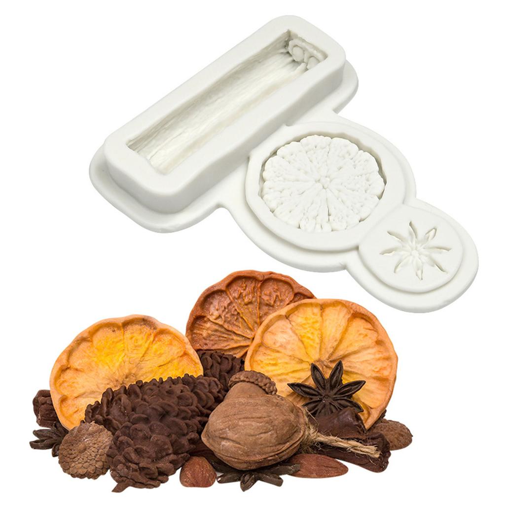 Высококачественные силиконовые формы для помадки, реалистичные формы для специй и орехов для потрясающих украшений тортов и вечеринок