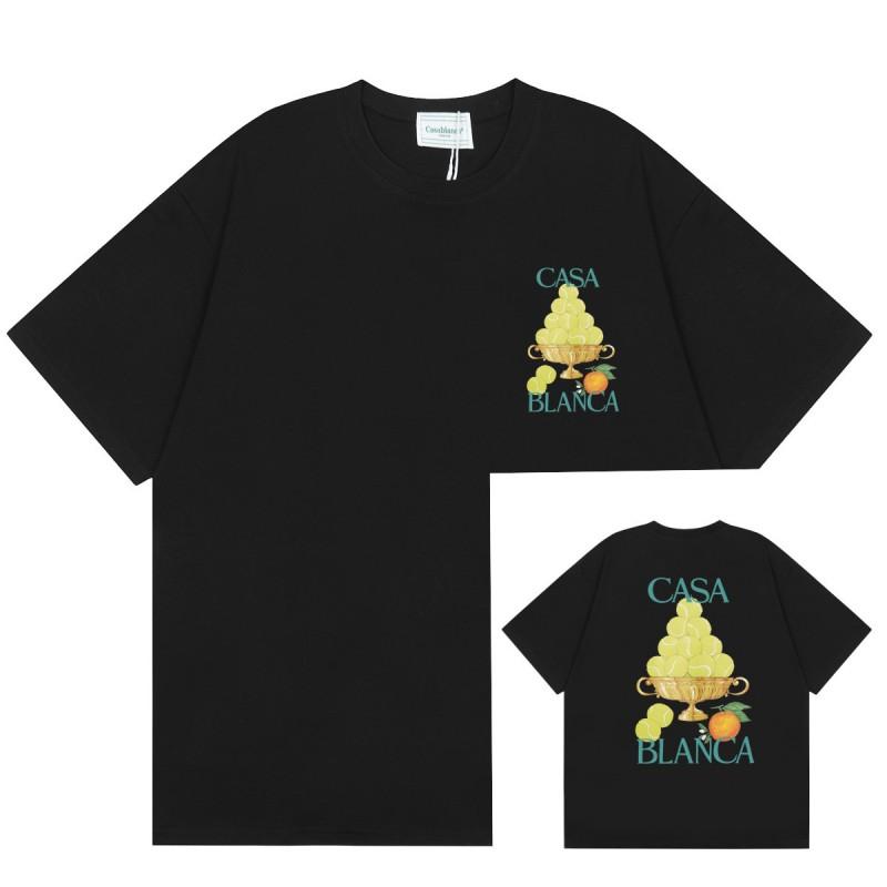 Men Women Streetwear Short Sleeve T-Shirt With Geometric Letter Print Loose Fit Cotton Tee Casual