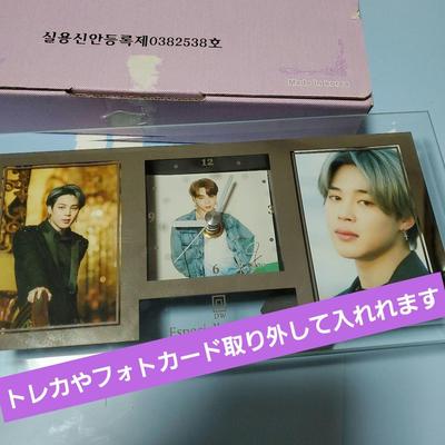 [Б/У] BTS Чимин JIMIN Подставка для фото Кейс для торговых карт Часы Корейский магазин