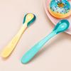 Силиконовая мягкая ложка для кормления с функцией изменения цвета и чувствительностью к температуре для малышей, столовые приборы для малышей, не содержащие бисфенол-А, аксессуары для младенцев, инструменты для кормления