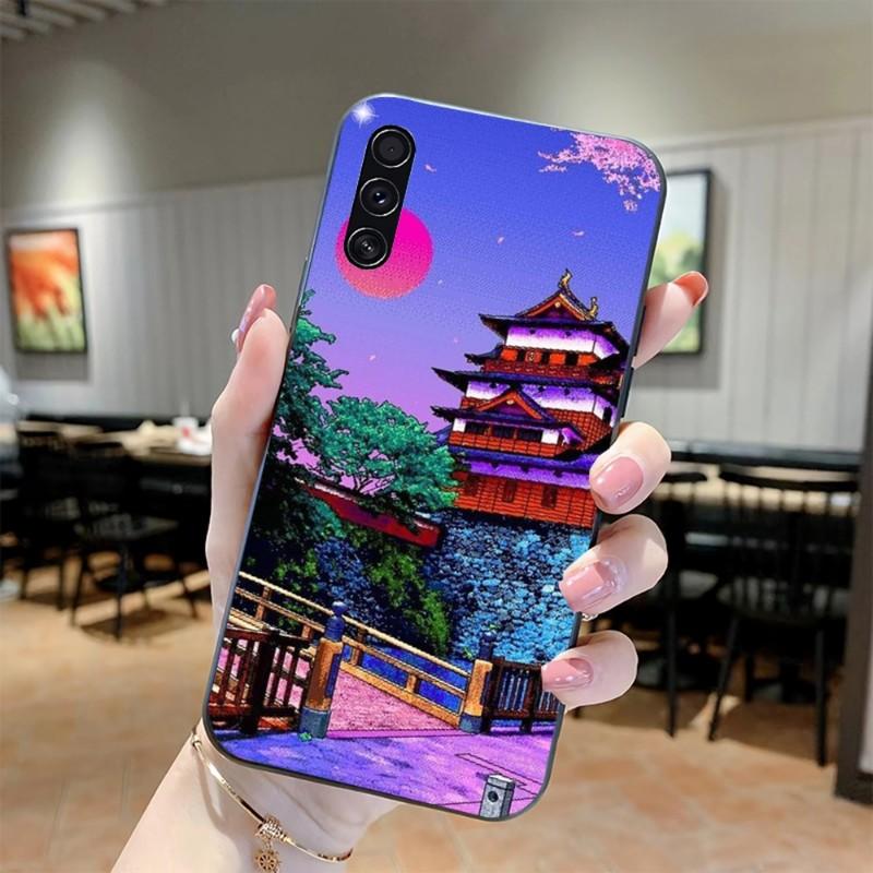 Арт Пиксельная Эстетика Чехол для Телефона Для Realme GT 2 9i 8i 7i Pro X50 X2 C35 C21 C20 C11 C3 Мягкий Черный Чехол для Телефона
