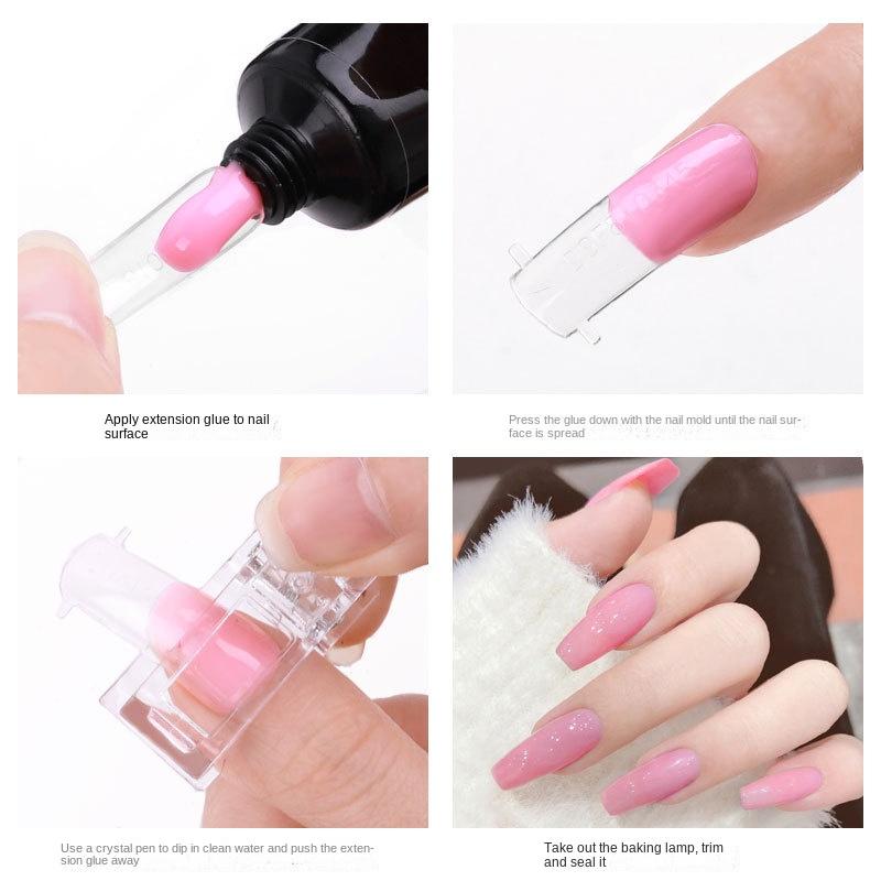 Nail crystal nail mold fixing clip nail tool delay glue shaping clip
