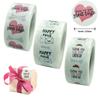 Mail Package Label Sticker roll Self Adhesive Thank You Stickers Gift Paper Sticker Sealing Craft