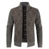 Men's Autumn and Winter New Middle-aged Cardigan Sweater European Size Men's Casual Knitwear