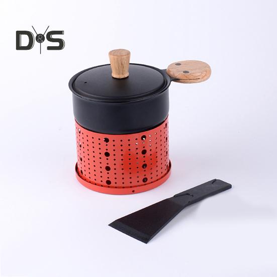 Портативная сырная печь с подсвечником и лопаткой, экономящая место, простая и элегантная плавильная печь для сыра, многофункциональная сковорода-жаровня