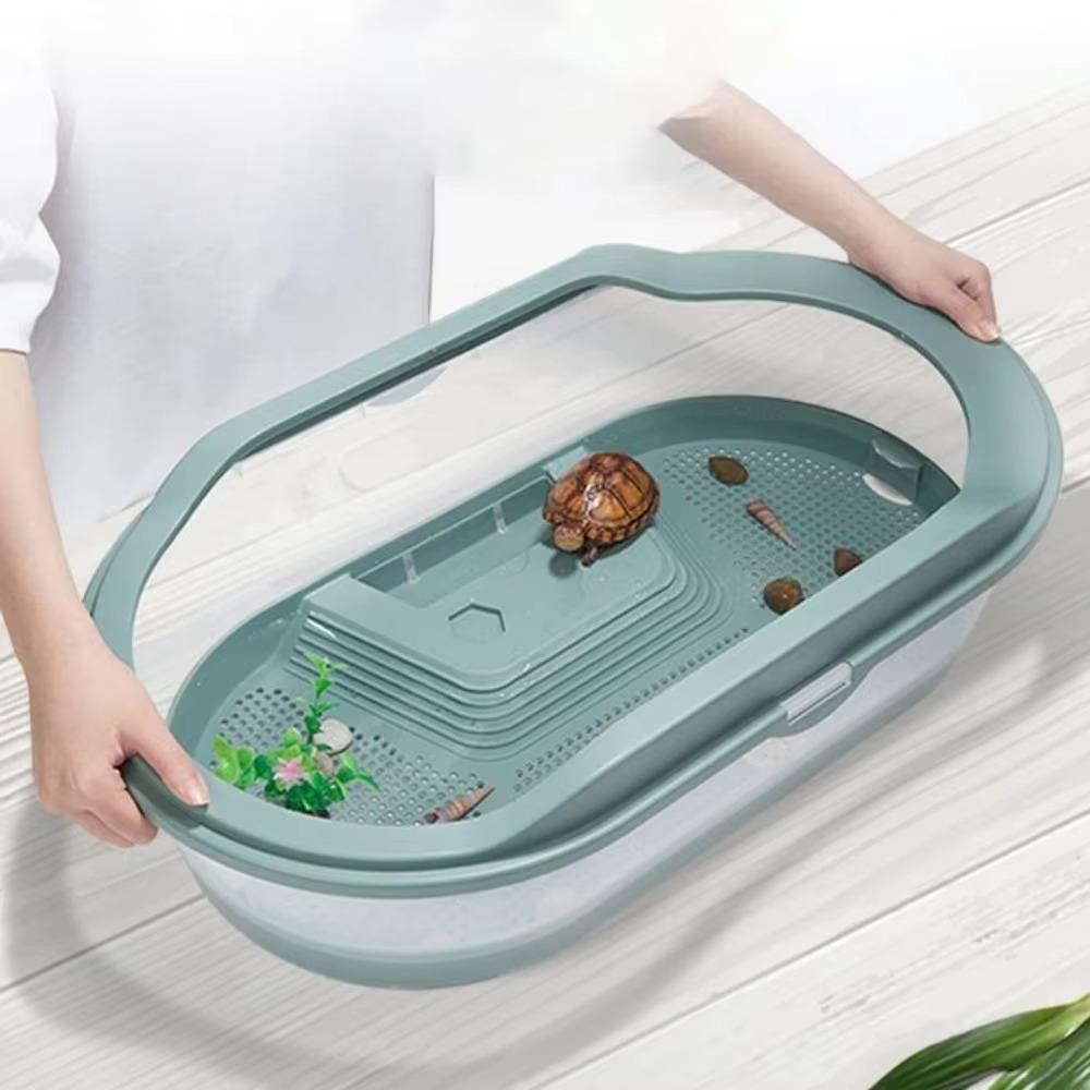Habitat Fish Tank Plastic Container New Turtle Tank Container