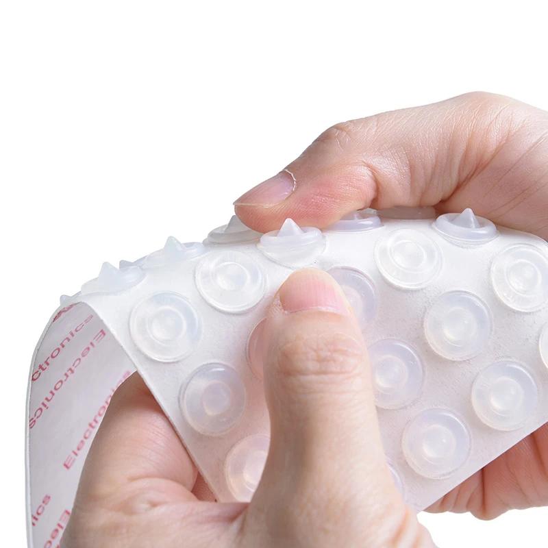 Прозрачный силиконовый противоударный гранулированный наполнитель для двери шкафа, противоударный наполнитель, бесшумная паста, буфер, противоскользящие гранулы с антиклеем