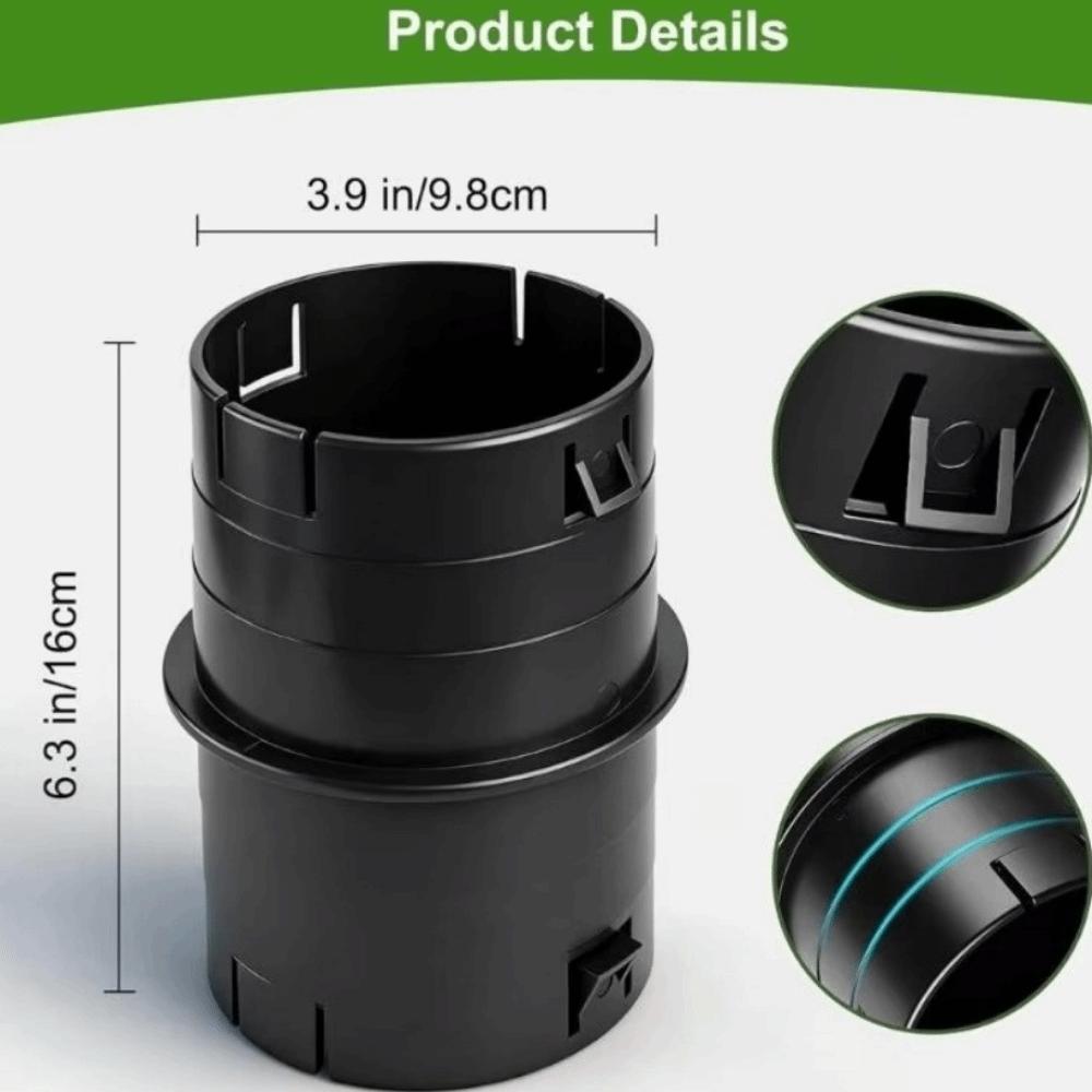 4-inch Pipe Internal Coupling Durable Drainage Adapter Fitting PVC Pipe Joint Corrugated Boat
