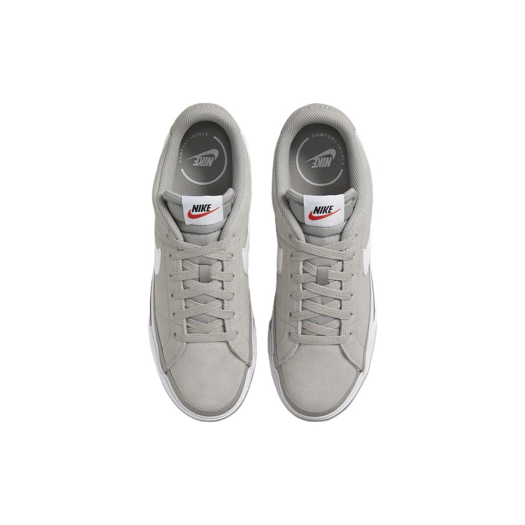 Nike Мужские кроссовки Court Legacy Suede Cobblestone серо-черные, светло-коричневые DH0956-002