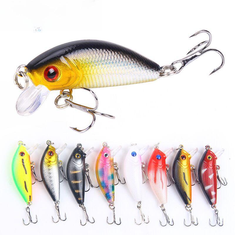 5cm/4.2g Minnow Rock Simulation Hard Bait - Ideal for Sea and Freshwater Fishing.