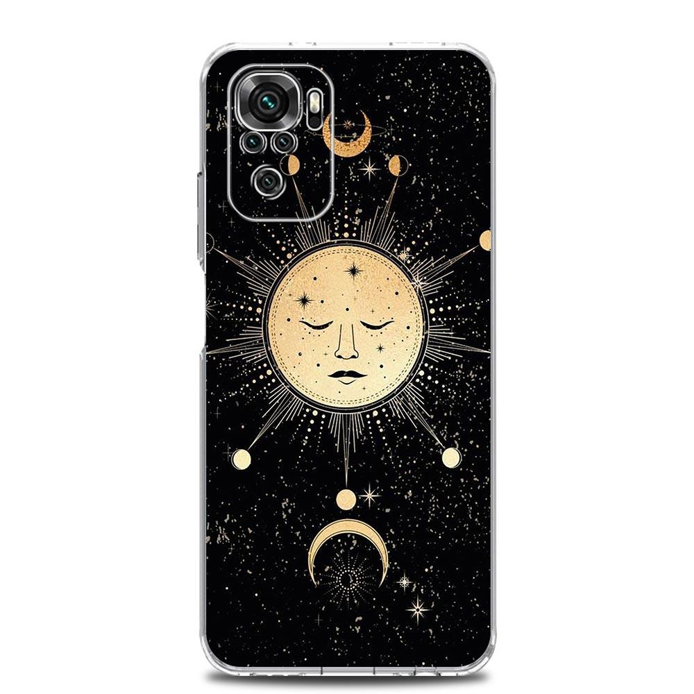 Эстетический мягкий чехол для телефона Moon Tarot Cat для Xiaomi Redmi Note 12 11 9S 9 8 10 Pro Plus 7 8T 9C 9A 8A K40, игровой прозрачный чехол