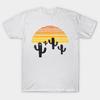 T Shirt Women Sunset With Cacti Harajuku Print Kawaii Tshirt Summer Short Sleeve Female T-Shirt Top Tee