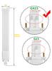 1 шт. 360D GX23 6 Вт Трубка SMD2835 CFL13 Вт 2-контактная Светодиодная Замена L165 мм/6,5 дюйма Горизонтальная Модернизация Лампа для Чтения PL Лампа Лампочка
