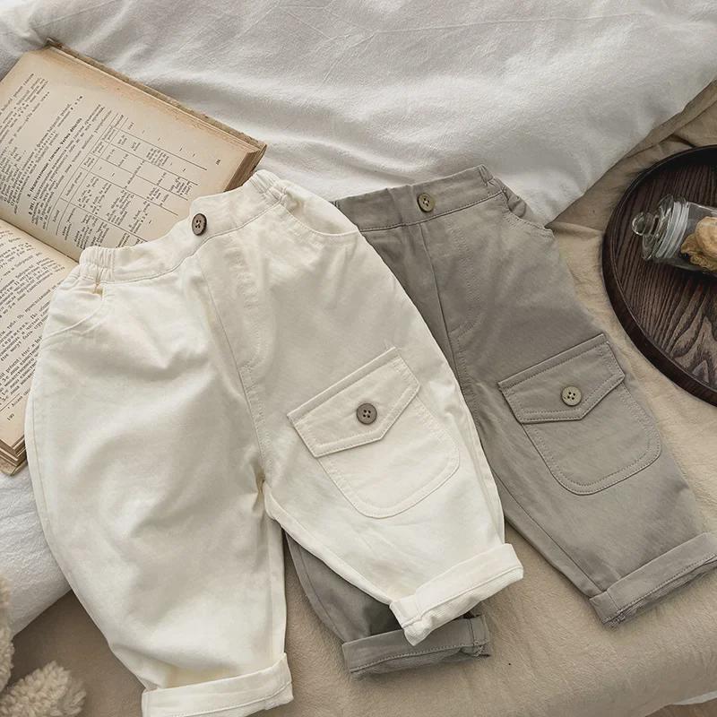 Boys' Korean-Style Casual Pants - Lightweight Spring & Autumn Baby Trousers