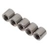 50Pcs Coupling Nut Round Rod Connector Female Thread 304 Stainless Steel M8x1.25 12 L12mm